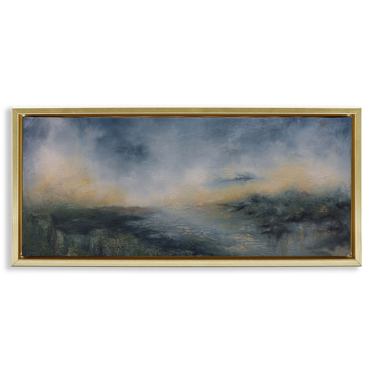 Stupell Industries Fame Islands Abstraction Floater Framed Canvas Wall Art Design by Lydia Orange